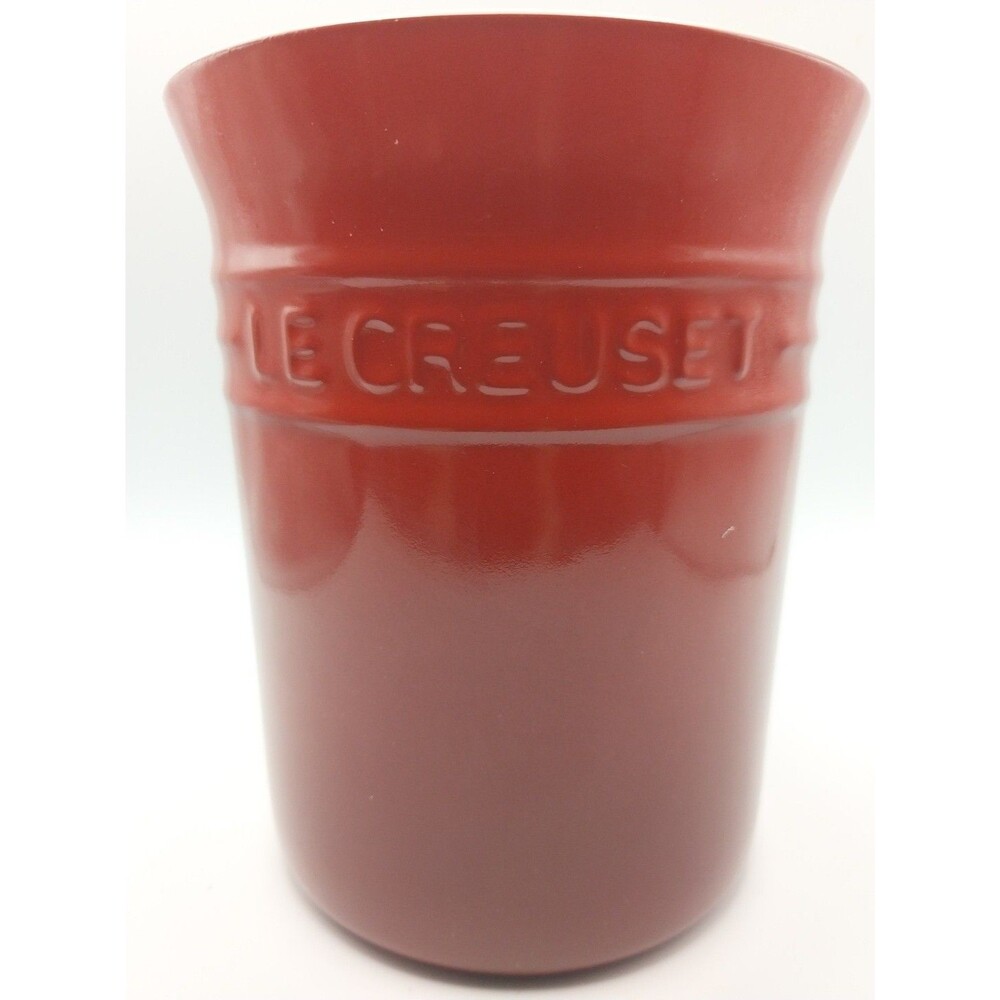 Le Creuset 1L Utensil Crock – Cerise Red Ombré Stoneware Retired